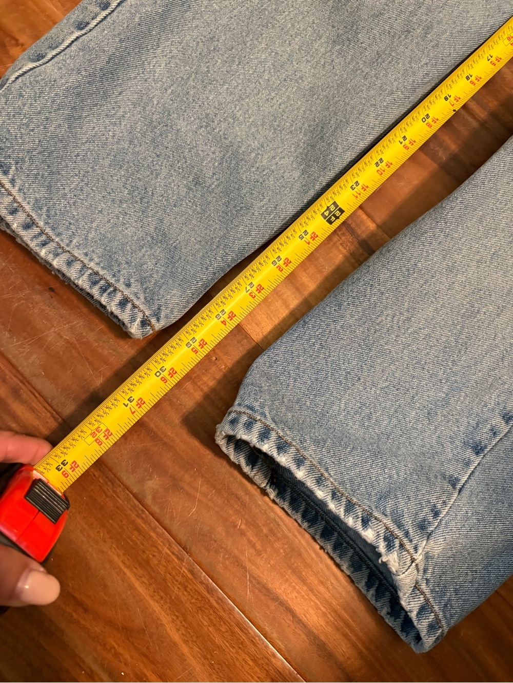 Vintage Calvin Klein Jeans CK Light Wash Straight Leg Denim Size 32/34 (0413) - Picture 2 of 9